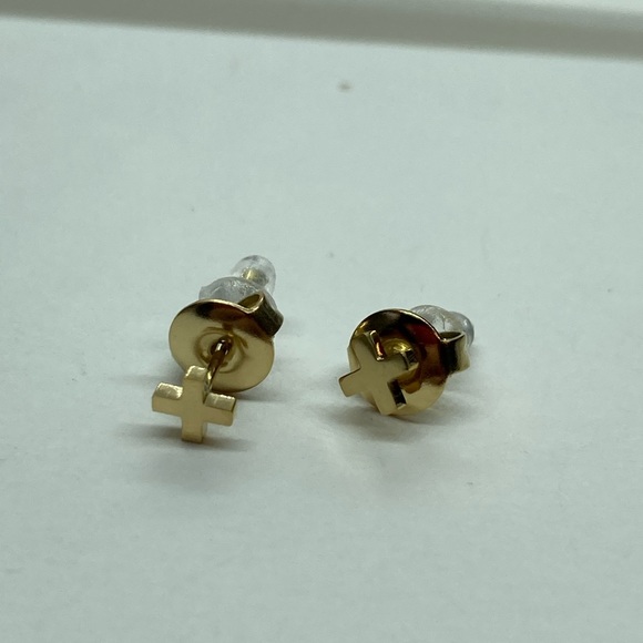 Stainless Steel Stud Earrings - Picture 2 of 3
